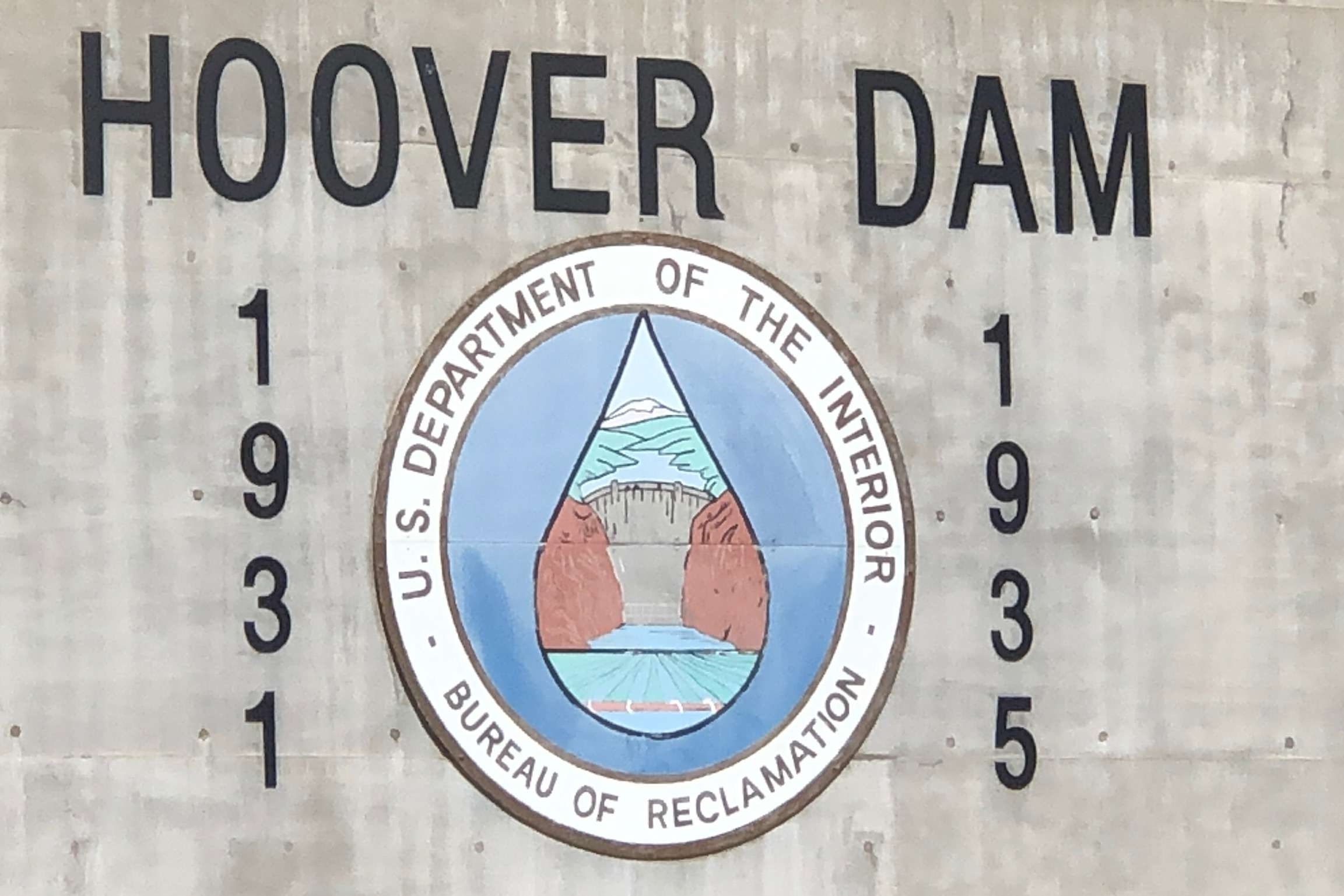 Hoover Dam sign